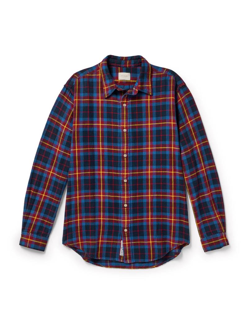 Aimé Leon Dore - Checked Cotton-Flannel Shirt - Men - Blue - L von Aimé Leon Dore