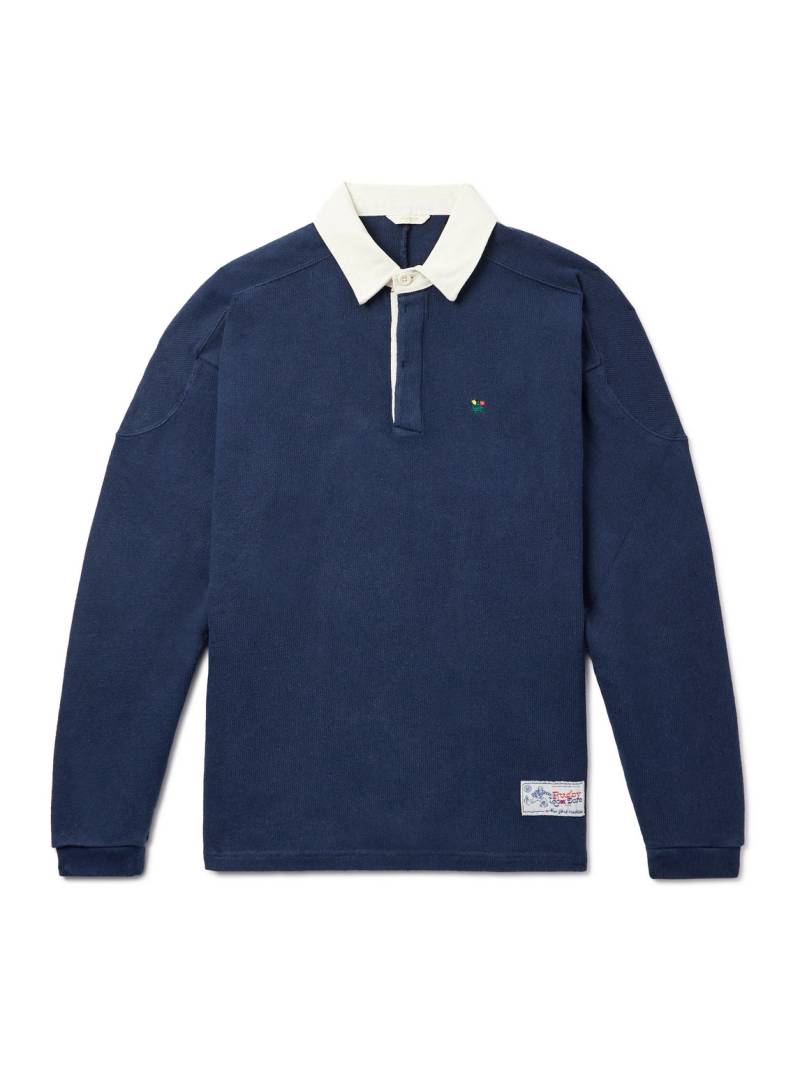 Aimé Leon Dore - Logo-Appliquéd Embroidered Twill-Trimmed Cotton Polo Shirt - Men - Blue - M Aimé Leon Dore - Logo-Appliquéd Embroidered Twill-Trimmed Cotton Polo Shirt - Men - Blue - M von Aimé Leon Dore