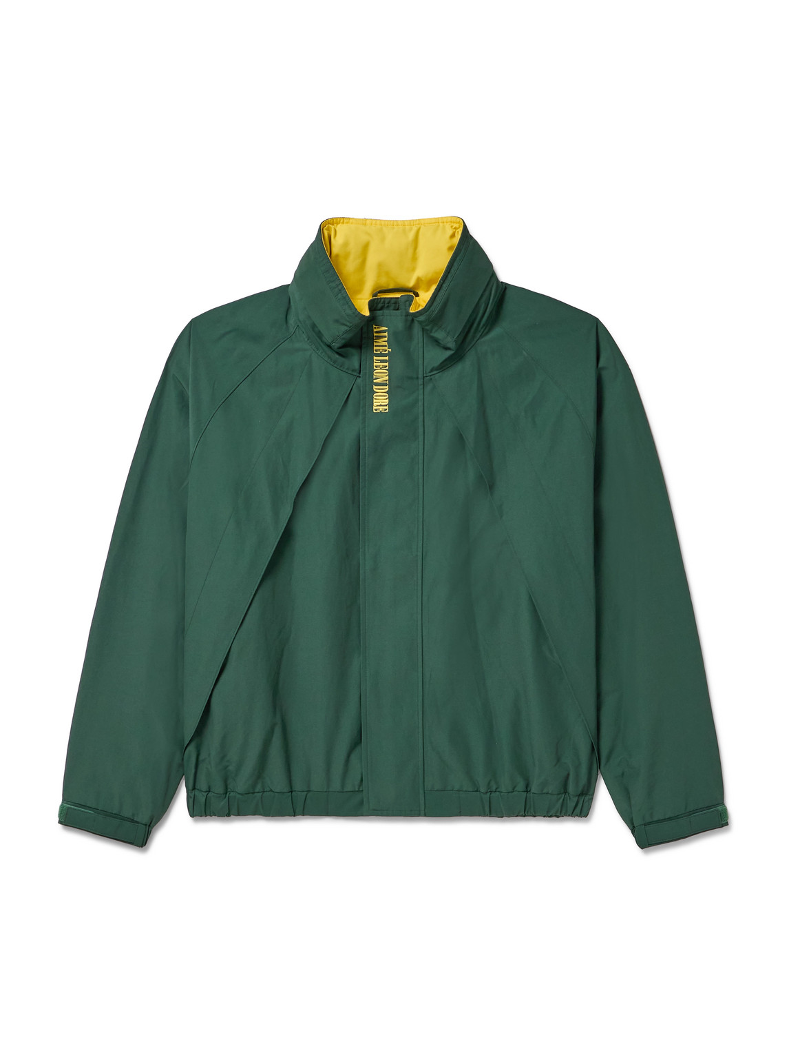 Aimé Leon Dore - Logo-Embroidered Panelled Cotton-Blend Shell Jacket - Men - Green - XXL von Aimé Leon Dore