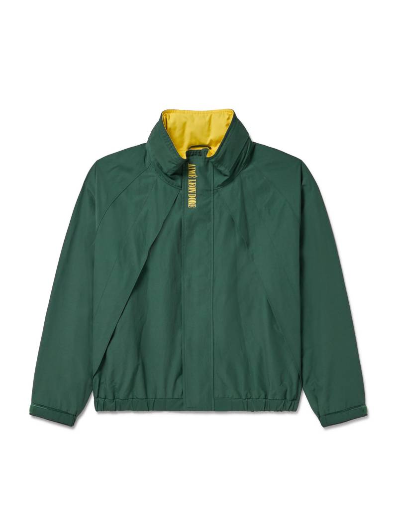 Aimé Leon Dore - Logo-Embroidered Panelled Cotton-Blend Shell Jacket - Men - Green - XXL Aimé Leon Dore - Logo-Embroidered Panelled Cotton-Blend Shell Jacket - Men - Green - XXL von Aimé Leon Dore