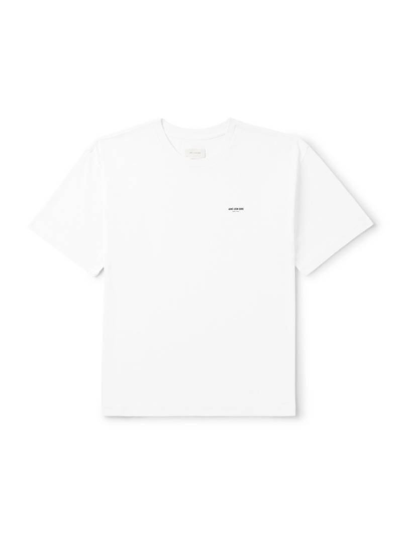 Aimé Leon Dore - Logo-Print Cotton-Jersey T-Shirt - Men - White - M von Aimé Leon Dore