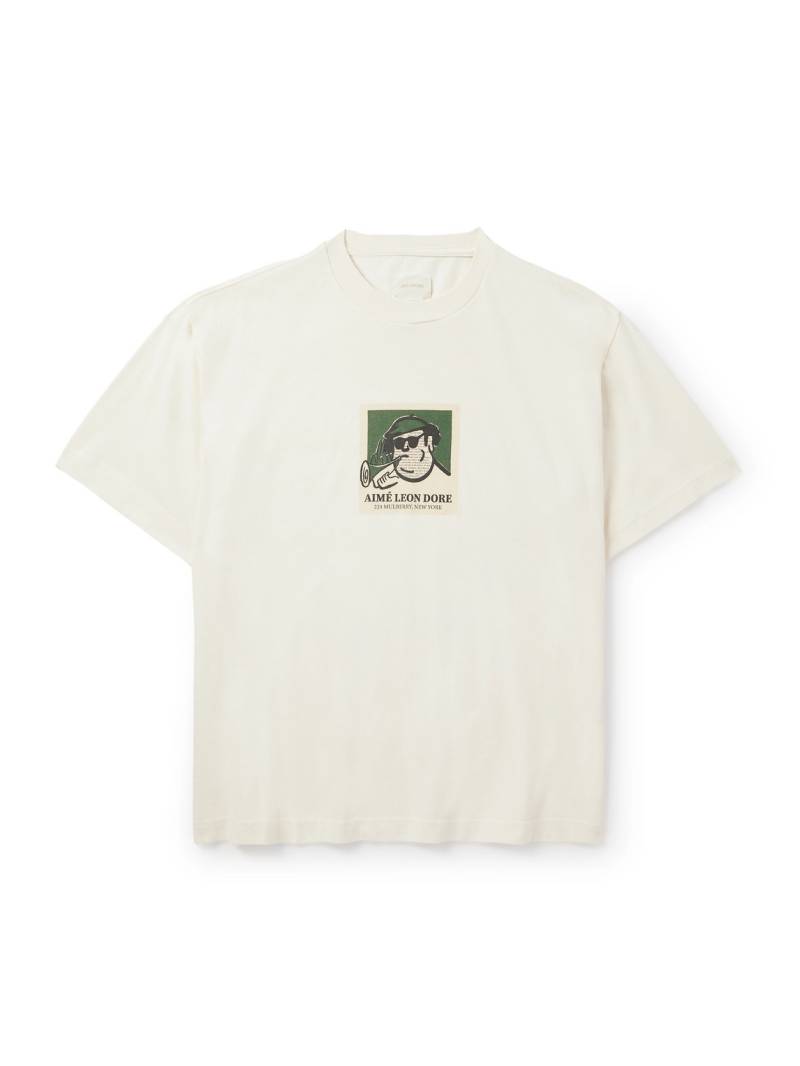 Aimé Leon Dore - Musician Printed Cotton-Jersey T-Shirt - Men - Neutrals - L von Aimé Leon Dore