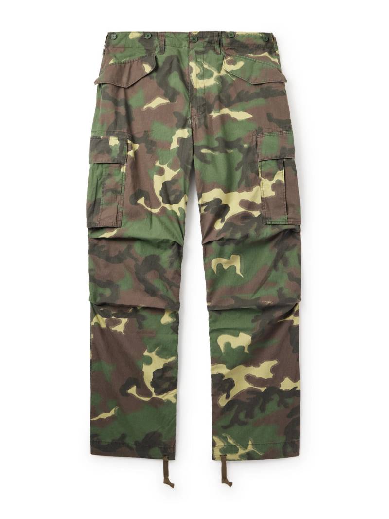 Aimé Leon Dore - Straight-Leg Camouflage-Print Cotton-Ripstop Cargo Trousers - Men - Green - UK/US 28 von Aimé Leon Dore
