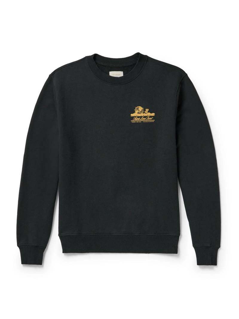 Aimé Leon Dore - Unisphere Logo-Print Cotton-Jersey Sweatshirt - Men - Black - L von Aimé Leon Dore