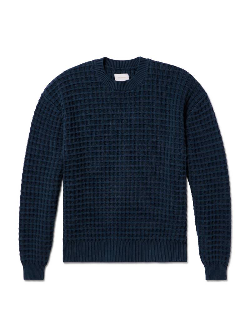Aimé Leon Dore - Waffle-Knit Cotton Sweater - Men - Blue - S von Aimé Leon Dore