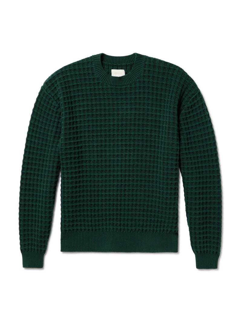 Aimé Leon Dore - Waffle-Knit Cotton Sweater - Men - Green - XL von Aimé Leon Dore