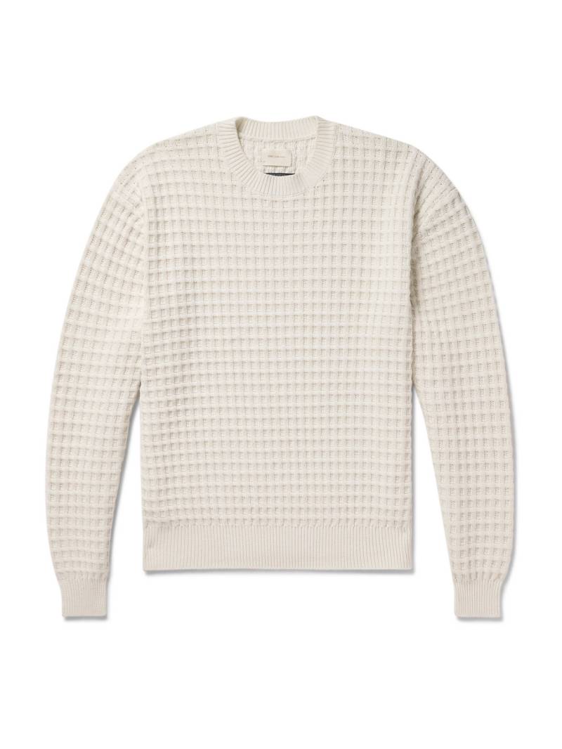 Aimé Leon Dore - Waffle-Knit Cotton Sweater - Men - Neutrals - XXL von Aimé Leon Dore