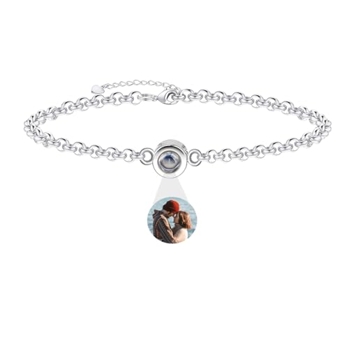 Aina Personalisiertes Armband mit Foto - Ich Liebe Dich Armband in 100 Sprachen - Schmuck Geschenk für Frauen und Männer von Aina Lighting