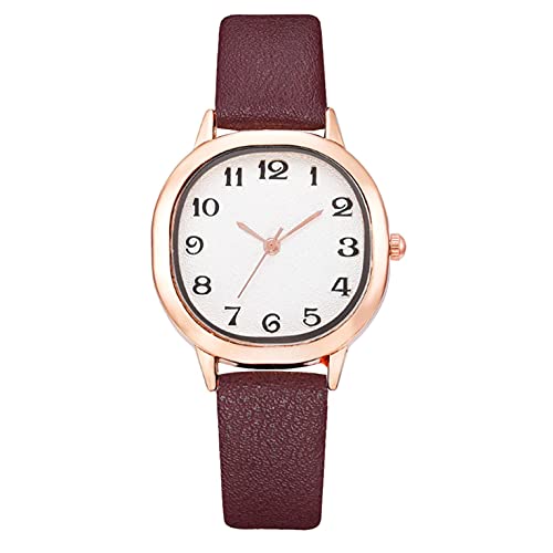 Ainiyo Uhr Damen Armbanduhr Damenuhren Quarzuhr Watch für Frauen Damen, Damen Gürteluhr Luxus Roségold Border Uhren Damen Casual Uhr Mädchenuhr Damenuhr von Ainiyo