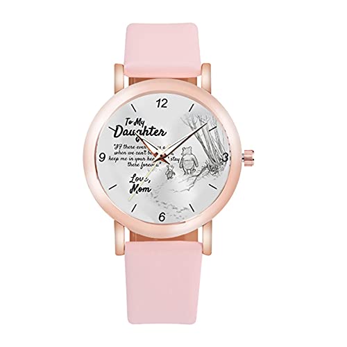 Ainiyo Uhr Damen Armbanduhr Damenuhren Quarzuhr Watch für Frauen Damen, Damenmode Armband Schlanke Minimalistische Damen Quarzuhr Armbanduhr Mädchenuhr Damenuhr Rosa von Ainiyo