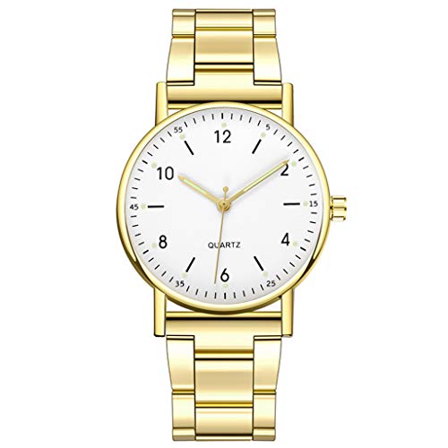 Ainiyo Uhr Damen Armbanduhr Damenuhren Quarzuhr Watch für Frauen Damen, Damenuhr Damen Quarz Armbanduhren Edelstahl Mädchenuhr Band Strap Spin Watch von Ainiyo