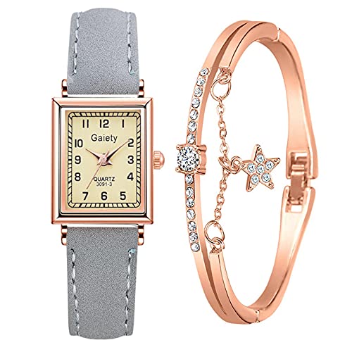 Ainiyo Uhr Damen Armbanduhr Damenuhren Quarzuhr Watch für Frauen Damen, Damenuhr Luxus Roségold Uhren Damen Casual Uhr mit Armband Schmuck Mädchenuhr Damenuhr von Ainiyo