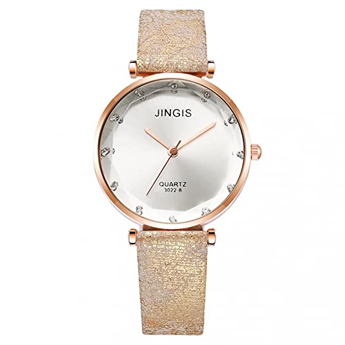 Ainiyo Uhr Damen Armbanduhr Damenuhren Quarzuhr Watch für Frauen Damen, Europäische und amerikanische Exquisite Luxus-Glas-Damen-Quarzuhr Mädchenuhr Damenuhr von Ainiyo