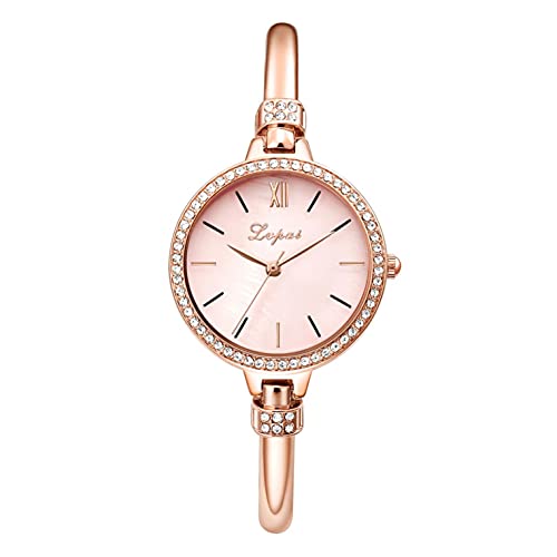 Ainiyo Uhr Damen Armbanduhr Damenuhren Quarzuhr Watch für Frauen Damen, Europäische und amerikanische Mode Luxus Bankett Schmuck Damenuhr Mädchenuhr Damenuhr von Ainiyo