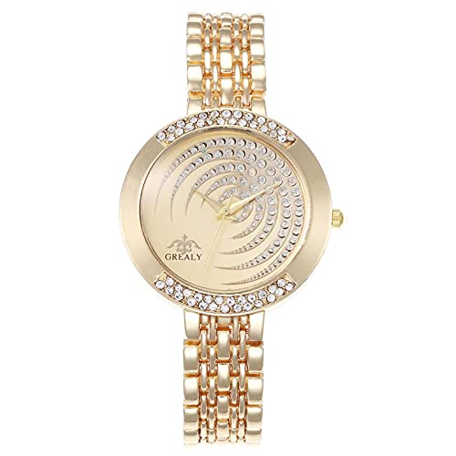 Ainiyo Uhr Damen Armbanduhr Damenuhren Quarzuhr Watch für Frauen Damen, Legierter Stahl Mesh Gürtel Set Diamant Britische Uhr Luxus Elegante Damenuhr Mädchenuhr Damenuhr von Ainiyo