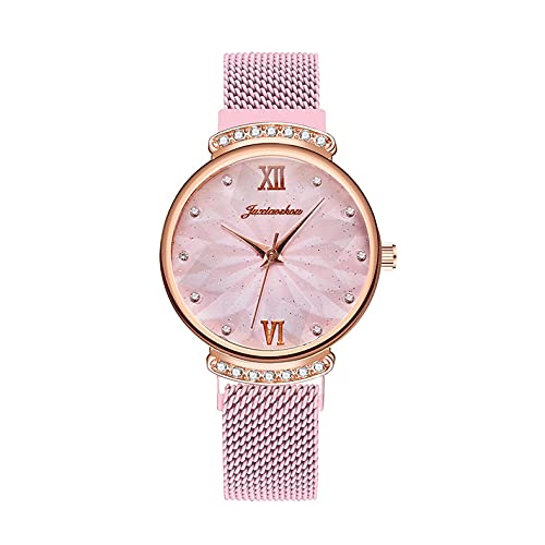 Ainiyo Uhr Damen Armbanduhr Damenuhren Quarzuhr Watch für Frauen Damen, Mode Damenuhr Strass Skala Armband Diamant Gypsophila Mädchenuhr Damenuhr von Ainiyo