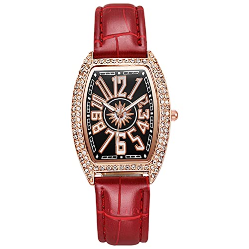 Ainiyo Uhr Damen Armbanduhr Damenuhren Quarzuhr Watch für Frauen Damen, Schlanke, minimalistische Mode mit Armband-Zifferblatt Damen-Quarz-Leder-Uhr Geschenkuhr Mädchenuhr Damenuhr von Ainiyo