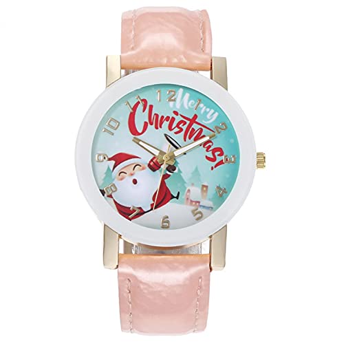 Ainiyo Uhr Damen Armbanduhr Damenuhren Quarzuhr Watch für Frauen Damen, Weihnachts-Weihnachtsmann-Digital-Gürteluhr für Männer und Frauen-Digitaluhr Mädchenuhr Damenuhr von Ainiyo