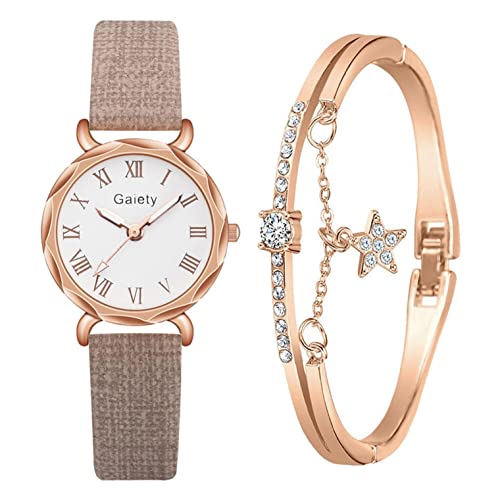 Ainiyo Uhr Damen Armbanduhr mit Armband Luxus Retro Damenuhren Marken Quarzuhr Watch Geschenk für Frauen Damen Frau Mama Teenager Mädchen Beste Freundin Oma Weihnachten Vielfalt an Farben von Ainiyo