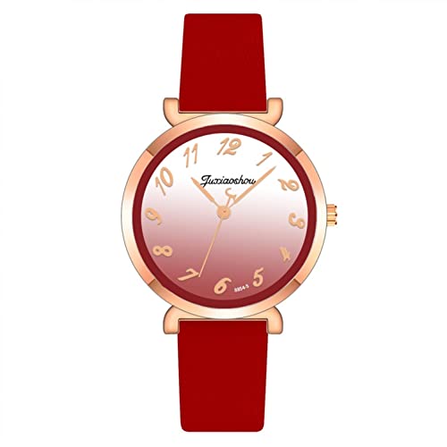 Ainiyo Uhr Damen Digitales Zifferblatt Farbverlauf Armbanduhr Luxus Damenuhren Marken Quarzuhr Watch Geschenk für Frauen Damen Frau Mama Teenager Mädchen Beste Freundin Oma Weihnachten von Ainiyo