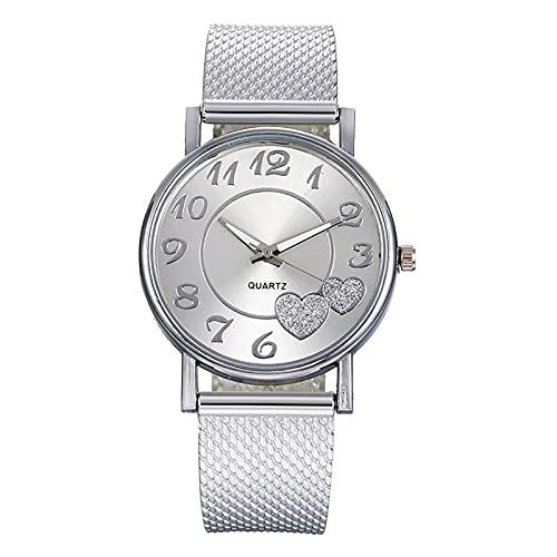 Armbanduhr Damen Muttertag Damen Uhr Armbanduhren Damen Uhr Damen Armbanduhr Damen Uhren Analog Quarz Armband Elegante Asymmetrisch Stainless Schmuck Geschenk für Sie Mädchen Frauen von Ainiyo