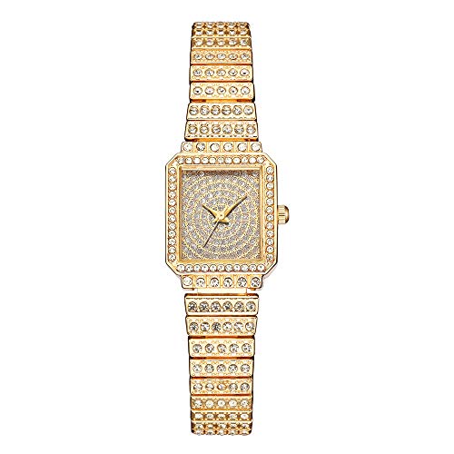 Armbanduhr Damen Muttertag Damen Uhr Armbanduhren Damen Uhr Damen Armbanduhr Damen Uhren Analog Quarz Armband Elegante Asymmetrisch Sternenhimmel Schmuck Geschenk für Sie Mädchen Frauen von Ainiyo