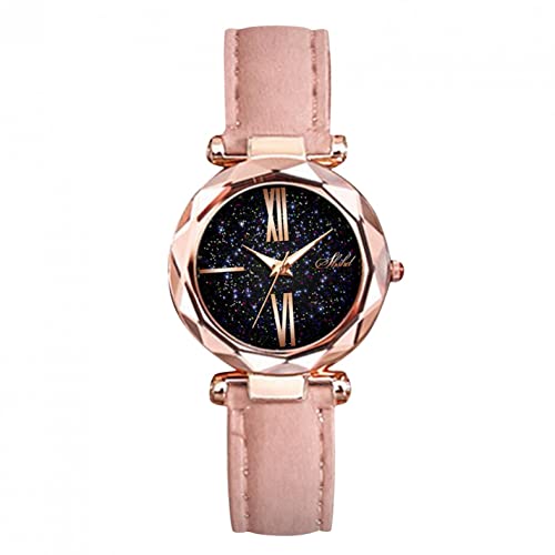 Armbanduhr Damen Muttertag Uhr Damen Armbanduhren Damen Uhr Dame Uhre Damen Armbanduhr Damen Uhren Analog Quarz Armband Moderne Schöne Sternenhimmel Schmuck Geschenk für Sie Mädchen Frauen von Ainiyo