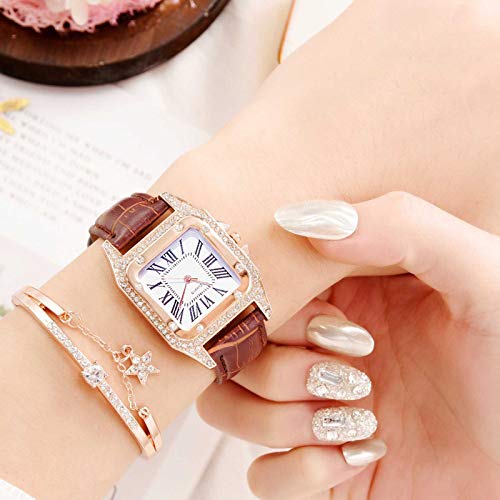 Armbanduhr Damen Muttertag Uhr Damen Armbanduhren Damen Uhr Dame Uhre Damen Armbanduhr Damenuhren Analog Quarz Armband Elegante Luxus Schweiz Schmuck Geschenk für Sie Mädchen Frauen von Ainiyo