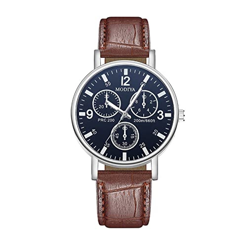 Herren Uhr, Minimalistisch Analog Quarz Uhr Wasserdicht Ultradünne Herrenuhr Lederarmbanduhr, Vatertag Männergeschenk Herren Uhr, Minimalistisch Analog Quarz Uhr Wasserdicht Ultradünne Herrenuhr Lederarmbanduhr, Vatertag Männergeschenk von Ainiyo