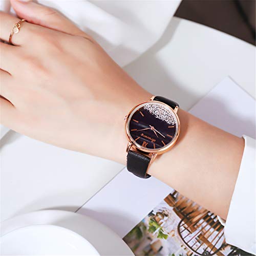 Muttertagsgeschenk Armbanduhr Damen Uhr Damen Uhren Dame Uhre Damen Armbanduhr Damen Armbanduhren Analog Quarz Armband Elegante Asymmetrisch Glitzer Schmuck Geschenk für Sie Mädchen Frauen Muttertag von Ainiyo