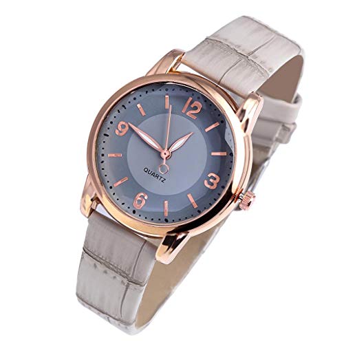 Uhr Damen Analog Quarz Armbanduhr Damenuhr Marken Luxus Uhren Quarzuhr Watch Geschenk für Teenager Mädchen Frauen Quarzuhr Damen High-End Blau Glas Leben Ausgezeichnet Uhren von Ainiyo