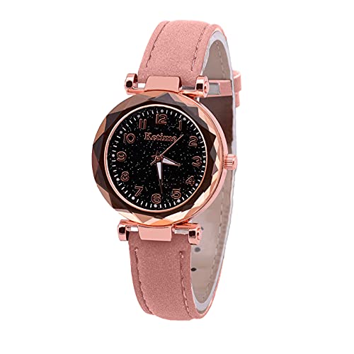 Uhr Damen Analog Quarz Armbanduhr Damenuhr Watch Geschenk für Teenager Mädchen Marken Luxus Uhren Quarzuhr Frauen Faux Quarz Klassisch Runde Damen Kristalle Uhr von Ainiyo