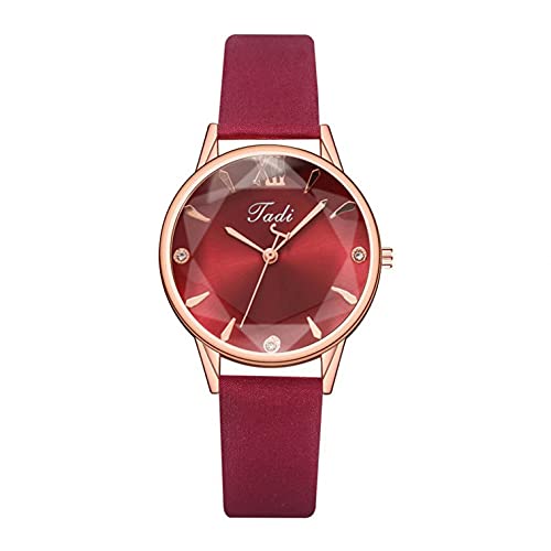 Uhr Damen Armbanduhr Damenuhren Quarzuhr Watch für Frauen Damen, Damen Damen Leder Quarz Analog Kleid Armband Armband Quarzuhr Mädchenuhr Damenuhr von Ainiyo