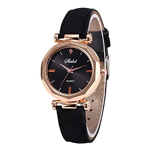 Uhr Damen Armbanduhr Damenuhren Quarzuhr Watch für Frauen Damen, Damen Elegante Armbanduhren Damen Armband Strass Analog Quarzuhr Mädchenuhr Damenuhr Schwarz von Ainiyo