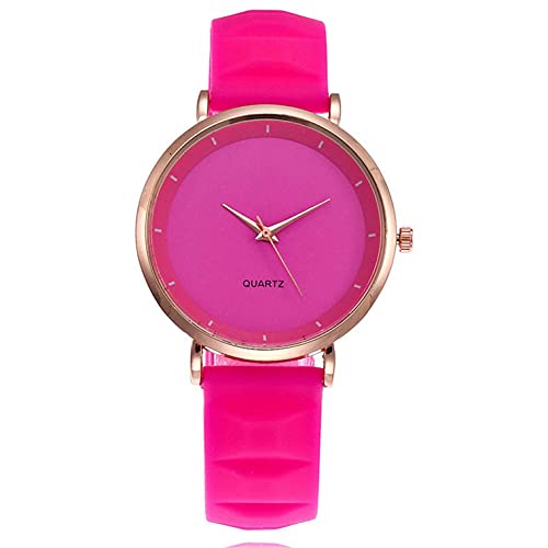 Uhr Damen Armbanduhr Damenuhren Quarzuhr Watch für Frauen Damen, Elegante minimalistische Mode mit Armband Zifferblatt Damen Quarzuhr Geschenkuhr Mädchenuhr Damenuhr Pink von Ainiyo