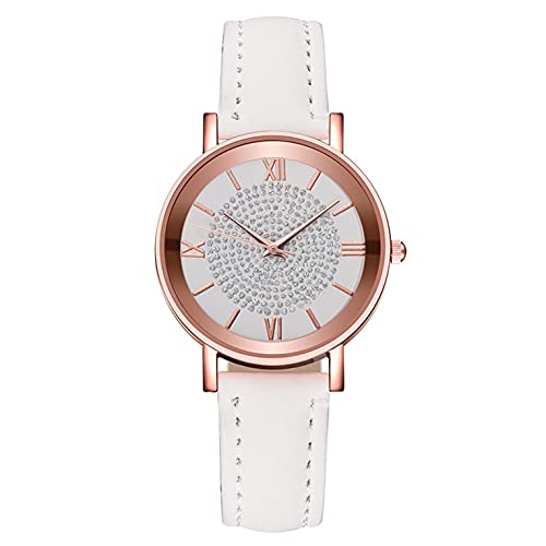 Uhr Damen Armbanduhr Damenuhren Quarzuhr Watch für Frauen Damen, Luxus Temperament Damen Gürteluhr Analoge Arabische Digitale Quarzuhr Mädchenuhr Damenuhr von Ainiyo