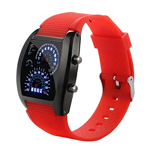 Herren Armbanduhr Quarz Uhr - Sportuhr Outdooruhr für Männer 2022 Mode Militär Luxury LED Light Turbo Tachometer Sportwagen Zifferblatt Meter Herren Armbanduhr Quarz Uhr - Sportuhr Outdooruhr für Männer 2022 Mode Militär Luxury LED Light Turbo Tachometer Sportwagen Zifferblatt Meter von Ainiyo