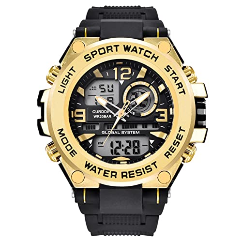 Uhren Herren Armbanduhr Quarz Uhr Herrenuhr Quarzuhr Sportuhr Outdooruhr Watch für Männer 2022 Herren Mode Militär Uhren Luxury Herrenuhr 50m wasserdichte Armbanduhr LED Quarzuhr Sportuhr Herrenuhr von Ainiyo