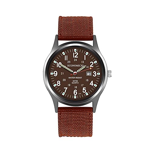 Uhren Herren Armbanduhr Quarz Uhr Herrenuhr Quarzuhr Sportuhr Outdooruhr Watch für Männer 2022 Herren Mode Militär Uhren Luxury Mode Kreative Geometrische Runde Nylon Herren Quarzuhr von Ainiyo