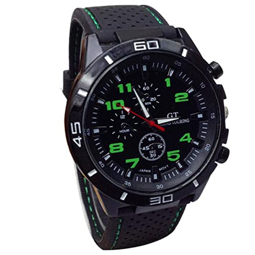 Uhren Herren Armbanduhr Quarz Uhr Herrenuhr Sportuhr Outdooruhr für Männer 2022 Quarzuhr Herren Mode Militäruhren Sport Armbanduhr mit Silikon Armband von Ainiyo