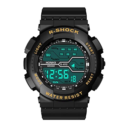 Uhren Herren Digitaluhren Armbanduhr Quarz Uhr Herrenuhr Quarzuhr Sportuhr Outdooruhr Watch für Männer 2022 Herren Mode Militär Uhren Luxury wasserdichte LED Mode LCD Digital Stoppuhr Gummi Sport Uhr von Ainiyo