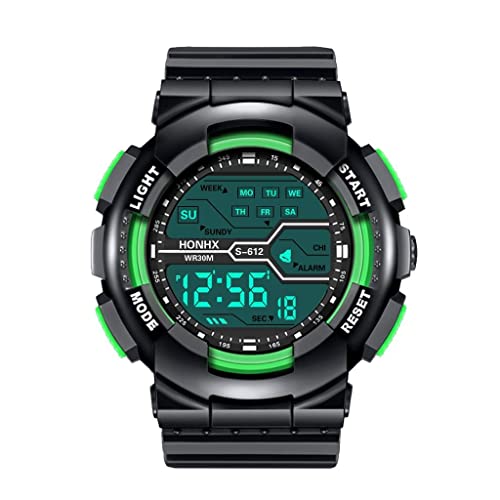 Uhren Herren Digitaluhren Armbanduhr Quarz Uhr Herrenuhr Quarzuhr Sportuhr Outdooruhr Watch für Männer 2022 Herren Mode Militär Uhren Luxury wasserdichte LED Mode LCD Digital Stoppuhr Gummi Sport Uhr von Ainiyo