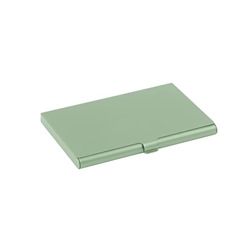 Visitenkartenhalter aus Edelstahl und Aluminium mit Metalldeckel – Grün von Aintap
