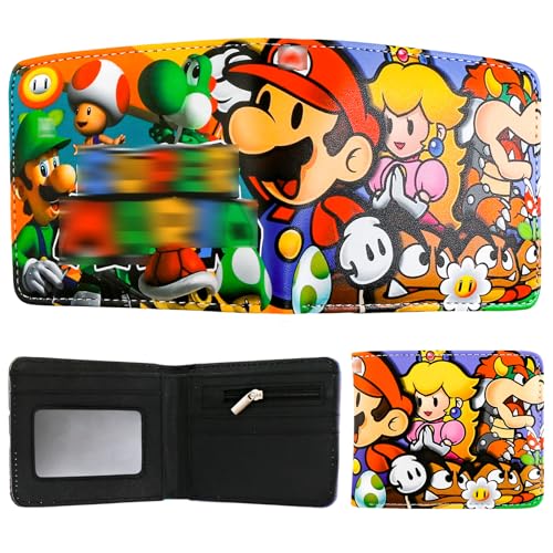 Cartoon Geldbörse Kinder, Super Bro Portemonnaie Anime Brieftasche Kids, Geldbeutel Kinder Faltbare Geldtasche Slim Portemonnaie Münztasche Kartenhalter, Geburtstagsgeschenk für Jungen Mädchen Cartoon Geldbörse Kinder, Super Bro Portemonnaie Anime Brieftasche Kids, Geldbeutel Kinder Faltbare Geldtasche Slim Portemonnaie Münztasche Kartenhalter, Geburtstagsgeschenk für Jungen Mädchen von Ainvliya