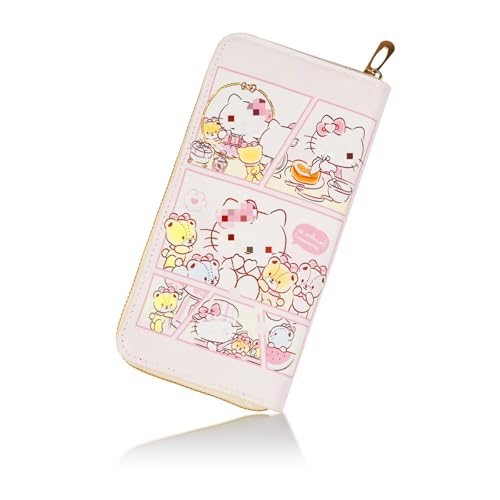 Kinder Portemonnaie Mädchen, Ki-ty Geldbeutel Kinder Geldbörse, Süße Geldbörse für Mädchen, Cartoon Anime Portemonnaie mit Münzfach und Kartenfächern, für Mädchen Geburtstag Party Geschenke von Ainvliya