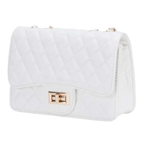 Aiqudou Gesteppte Umhängetasche für Damen, Leder, kleine Kette, quadratische Geldbörse Aiqudou Gesteppte Umhängetasche für Damen, Leder, kleine Kette, quadratische Geldbörse von Aiqudou