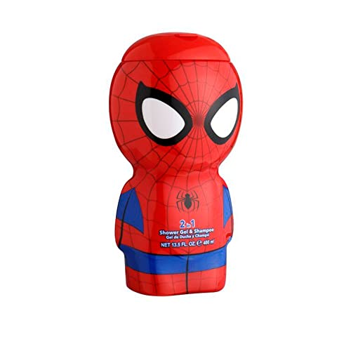 Air-Val International Spiderman Duschgel & Shampoo − 3D Figur mit tollem Duft, für Kinder und Erwachsene (400 ml) von Air-Val International