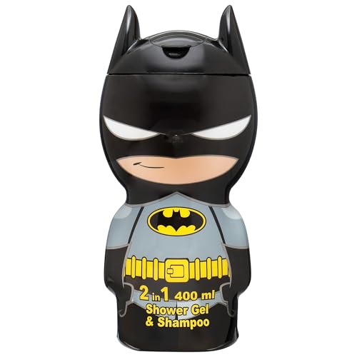 Batman Duschgel & Shampoo − 3D Figur mit tollem Duft, für Kinder und Erwachsene (400 ml) von AIR-VAL INTERNATIONAL