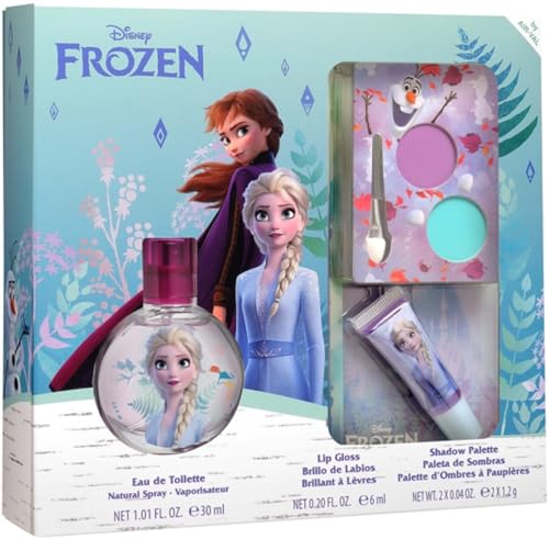 Frozen Geschenkset - EDT 30ml - Lip Gloss - Lidschattenpalette/Mädchen Spielzeug von AIR-VAL INTERNATIONAL