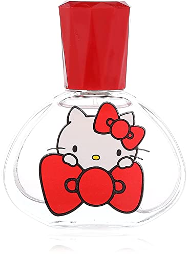 Hello Kitty Parfüm für Kinder: Eau de Toilette im schönen Glasflakon und Kitty-Motiv, Geschenk für Mädchen (30 ml) von Air-Val